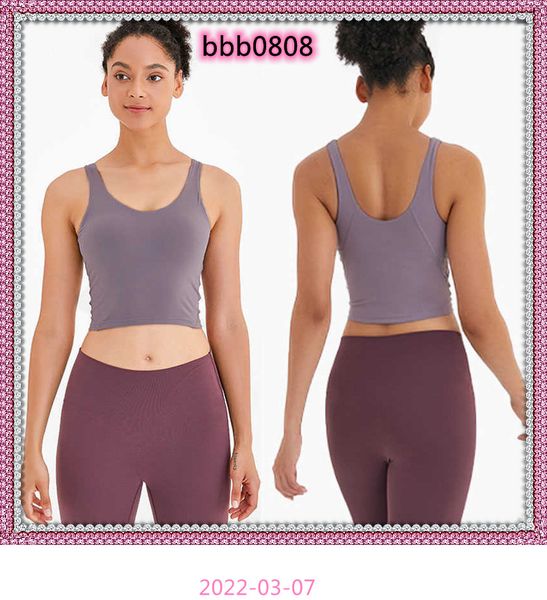 

gym clothes women's underwear yoga sports bra u back bodybuilding all match casual push up align tank crop running fitness workout ves, White;red