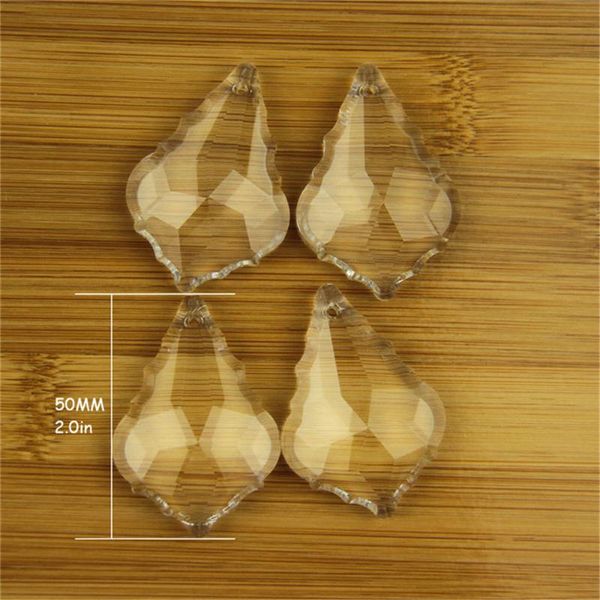 

192pcs/lot 50mm machine cut, french pendant chandelier crystal prisms