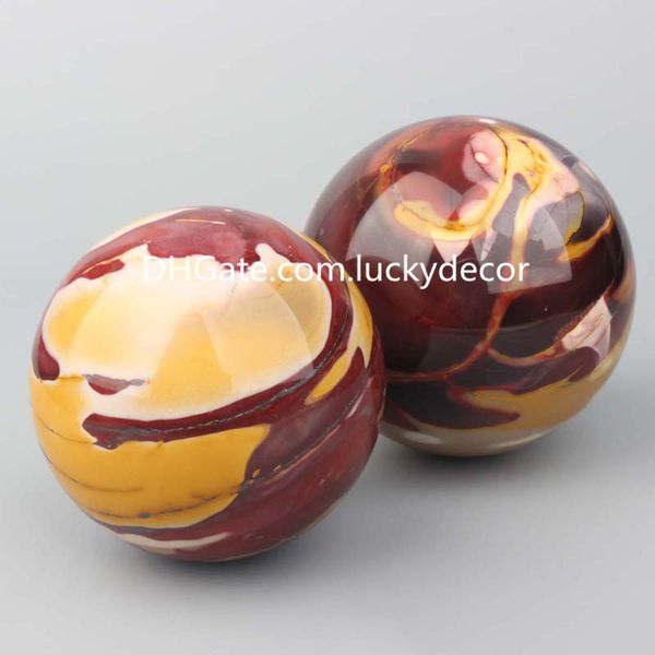 Natural Mookaite Jasper Quartz Sphere Arts Handgeschnitzte polierte mehrfarbige Edelstein -Edelstein -Mineralkristallstein -metaphysische Heilung Reiki Energy Ball 5 kg Großhandel