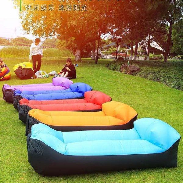 

outdoor lazy inflatable sofa net red bed park air cushion mattress lunch break