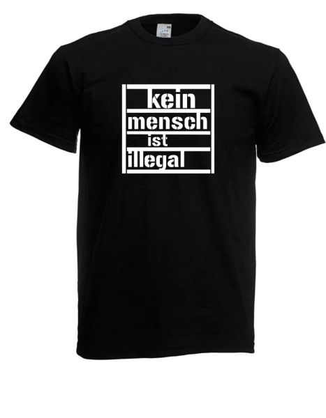 

no person is illegal t-shirt size up to 5xl, White;black