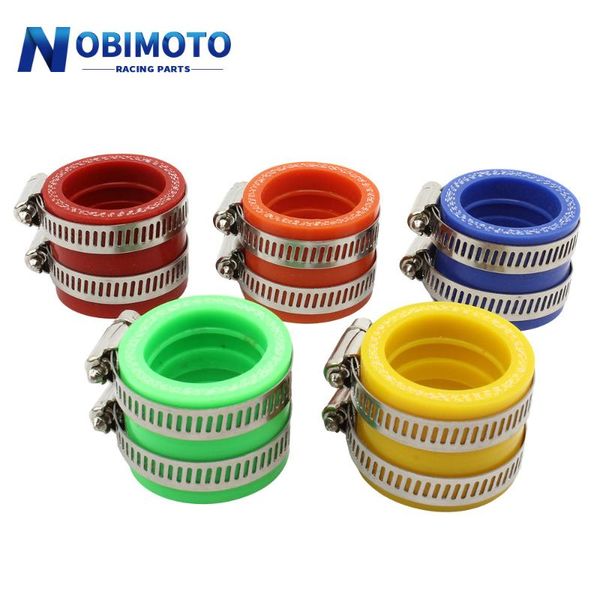 

motorcycle fuel system 5 colors 35mm carburetor rubber adapter inlet intake pipe for mikuni keihin oko koso pwk accessory