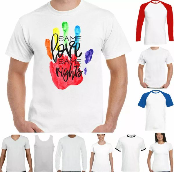 

lgbt t-shirt mens same love gay pride lesbian neon rainbow colours tee, White;black