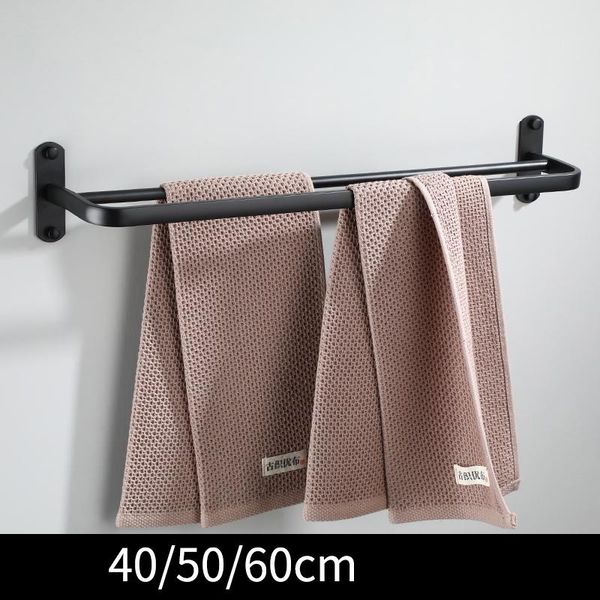 

towel racks holder rack rail bar 40/50/60 cm wall mounted aluminum bathroom accessories