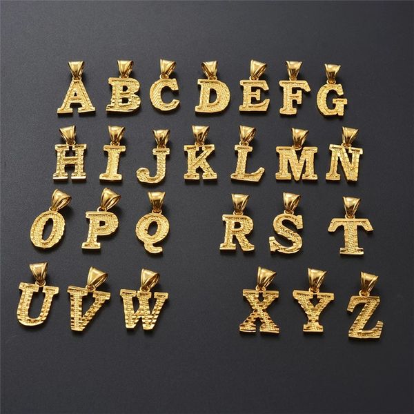 

kimter gold 26 letter necklace charm personalized alphabet a-z pendant necklaces fashion twist chain jewelry for women men dhl p443fa, Silver