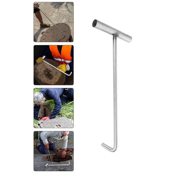 

fishing hooks manhole cover hook t-shape stainless steel lift sewer