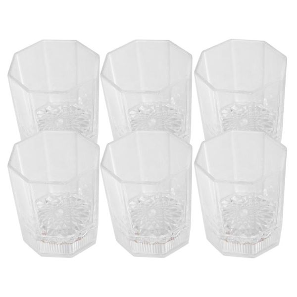 

6pcs luminescence water cup transparent cups simple 150ml bottles