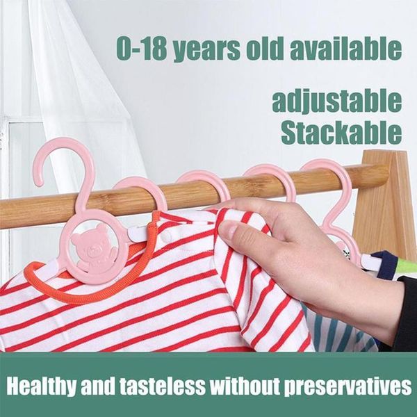 

hangers & racks 10pcs baby clothes hanger plastic display windproof children coats clothing organizer
