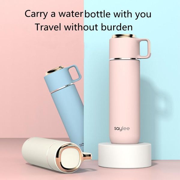 

saylee 316 stainless steel vacuum mask portable water hand cup girl bottles