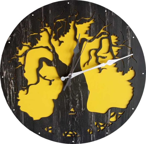 

wall clocks home specially design clock dual colors wooden unique work