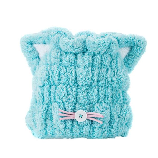 

shower caps 1pc cartoon cat ear hair drying hat wrap