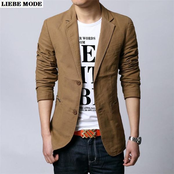 

spring autumn brand men blazer brown khaki black slim fit business casual mens suit designer jacket coats outerwear men's suits & blaze, White;black