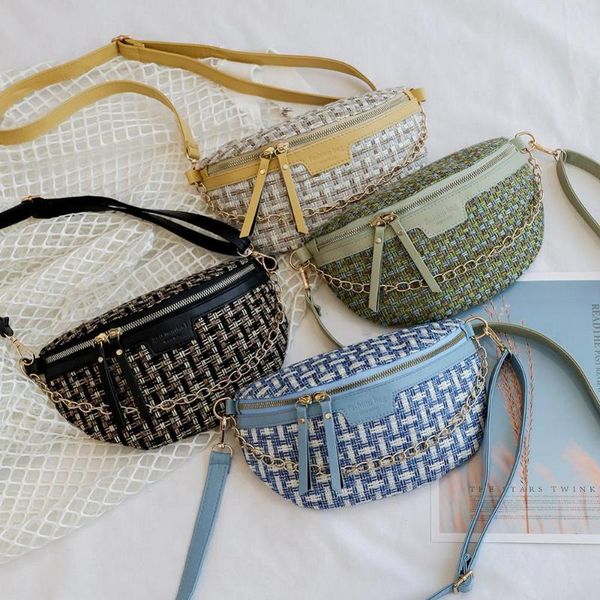 

waist bags small woolen belt bag for women purse phone fanny pack classic shoulder crossbody luxury messenger travel money pouch
