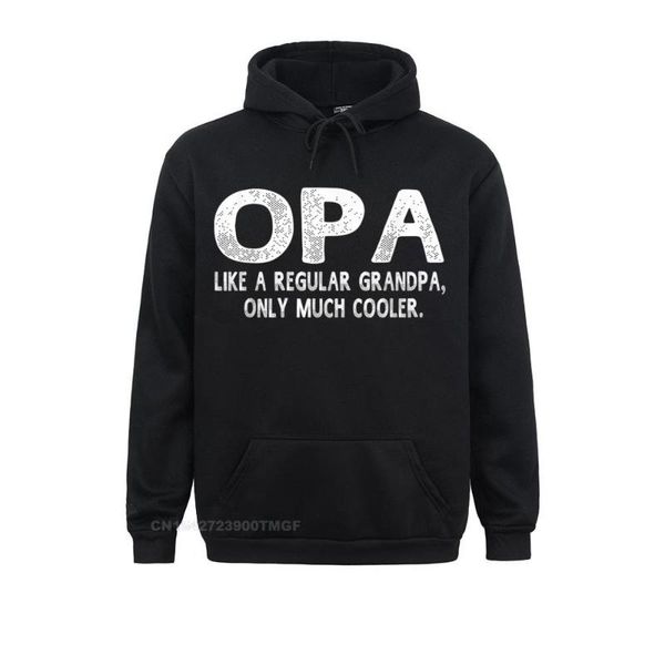 

men's hoodies & sweatshirts printed opa definition like regular grandpa only cooler funny women special summer long sleeve sportswears, Black