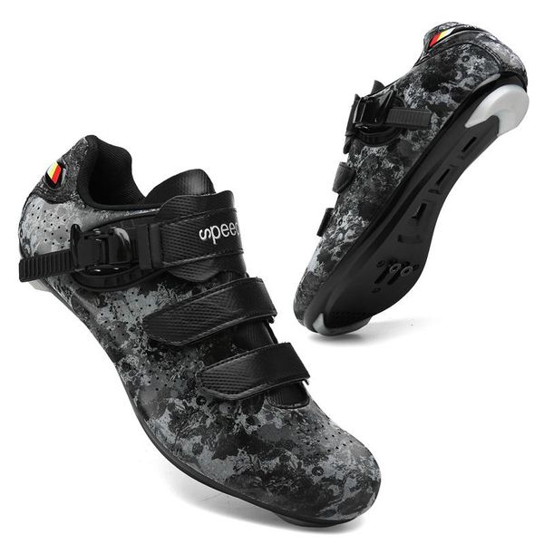 

cycling footwear men shoes road mountain bike riding spinning spd biking, Black