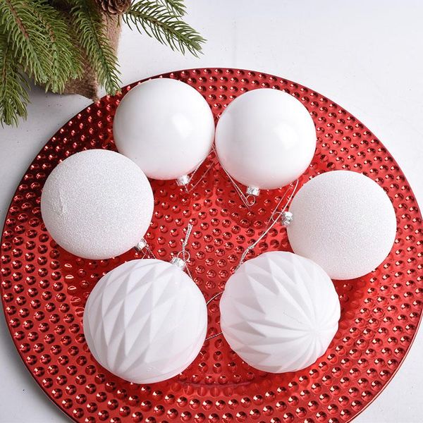 

christmas decorations decoration supplies 6-8cm white ball pendant tree