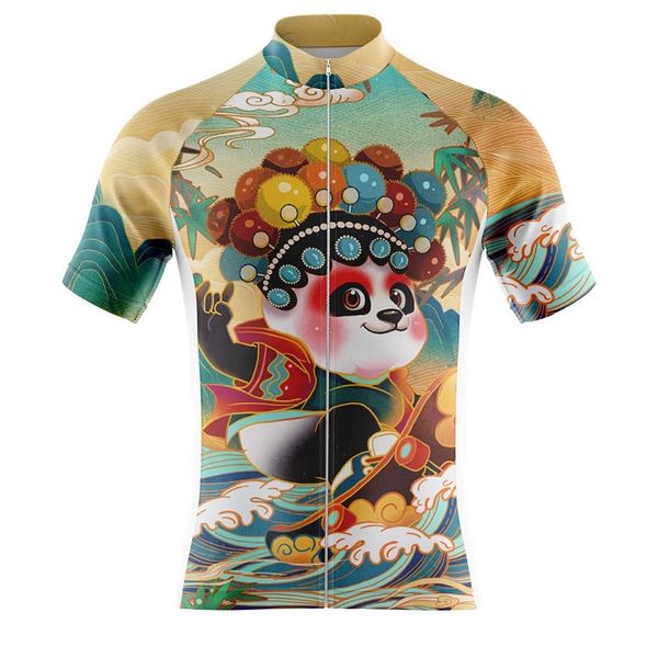 

2021 summer 3d cycling jersey men short sleeve lion bike clothing maillot ciclismo quick dry mtb bicycle, Black;red