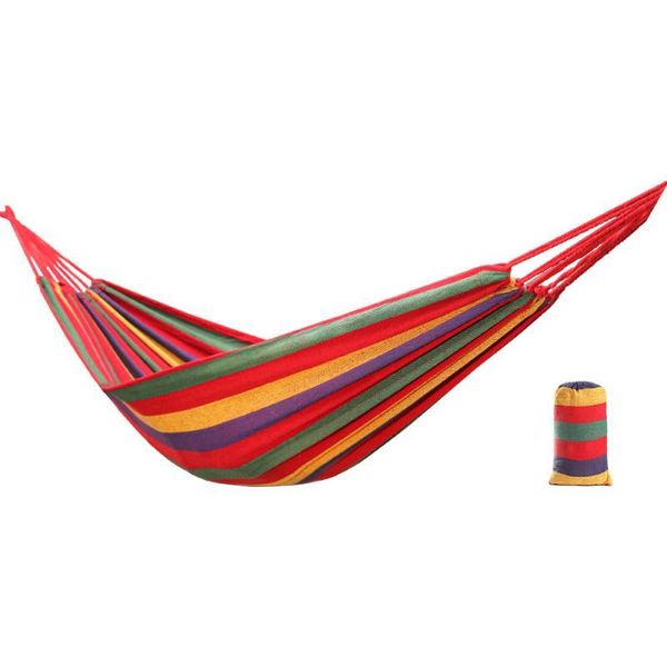 

outdoor pads hammock portable garden sports home travel camping swing canvas stripe hang bed double single people
