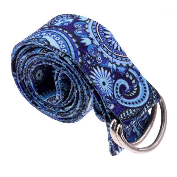 

185cm yoga stretch strap gym fitness stretching flexibility w/ d-ring buckle1