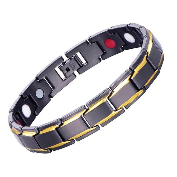 

link, chain black male bracelets balance copper link germanium magnetic for men health care energy jewelry