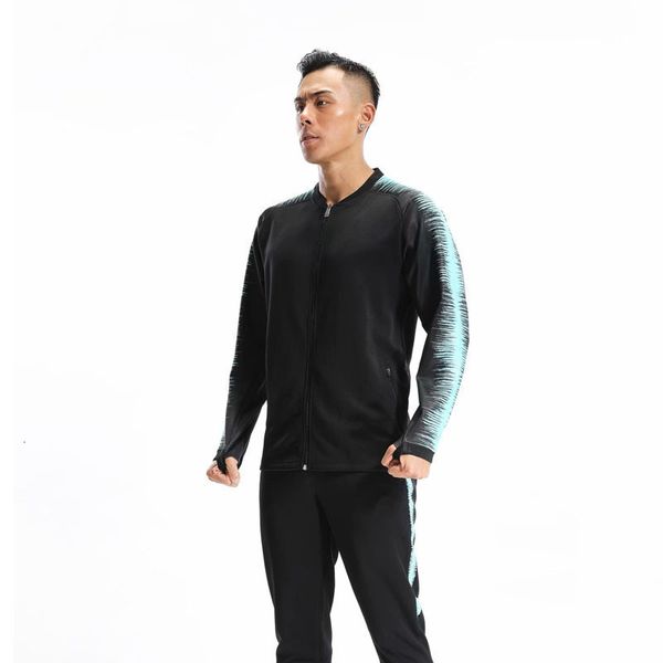 

tracksuits suit men's sports autumn and winter cardigan zipper coat, sweater pants, running casual sportswear 2-piece set, Gray