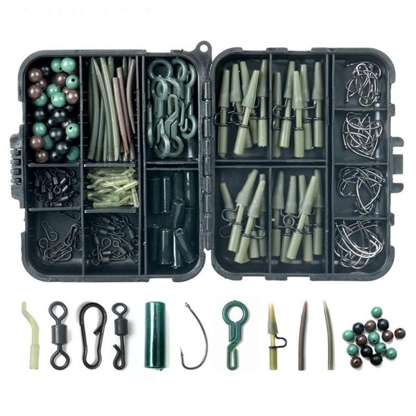 

180pcslead clip carp fishing set accessories kit with pins safety tackle drop