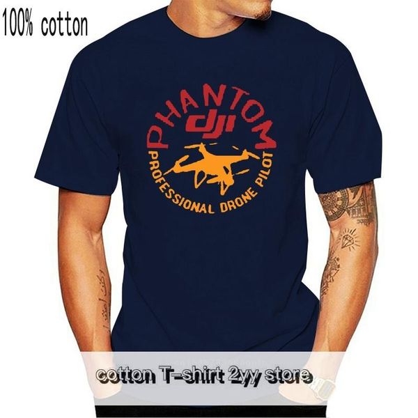 

men's t-shirts dji professional pilot drone company logo men black t-shirt, White;black