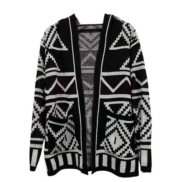 

men's sweaters e-baihui cardigan male high street knitted sweater casual slim hooded sweatshirt print oversize hoodie streetwear thick, White;black