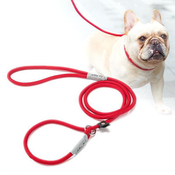 

dog collars & leashes durable nylon training leash tracking line with comfortable handle heavy duty puppy rope lead for small medium large d