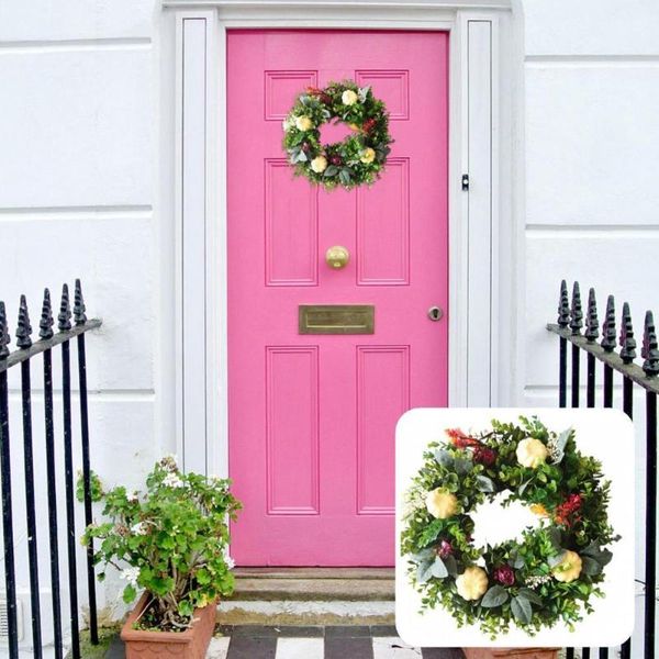 

decorative flowers & wreaths fake flower wreath ornamental classic delicate gorgeous autumn white pumpkin