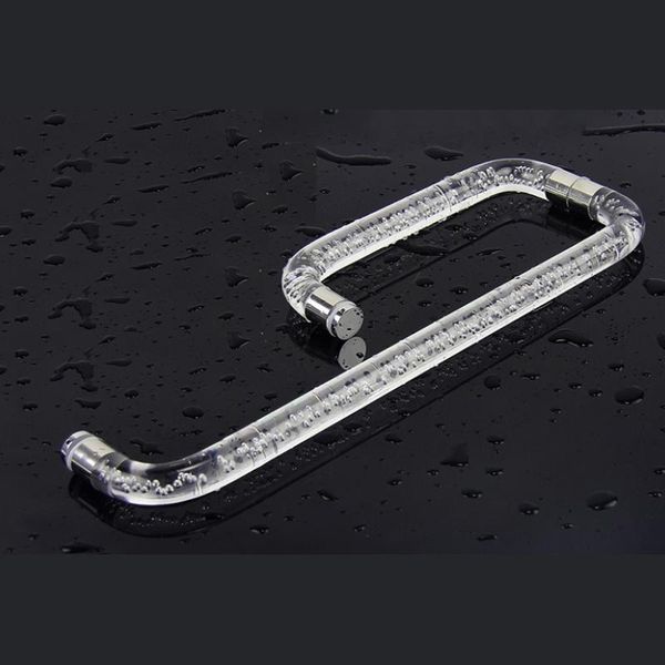 

handles & pulls shower room handle toilet sliding glass door stainless steel l type crystal