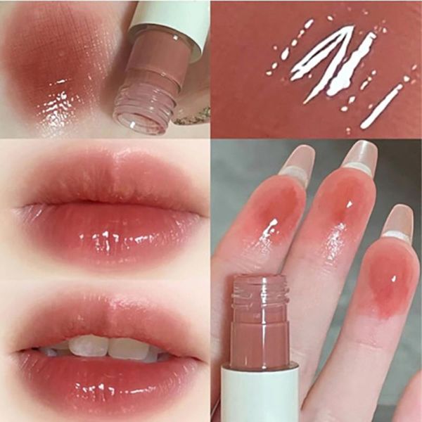 

lip gloss 3pcs makeup matte lipstick set mirror water tint waterproof and moisturizing pudding lips make up cosmetics tslm1
