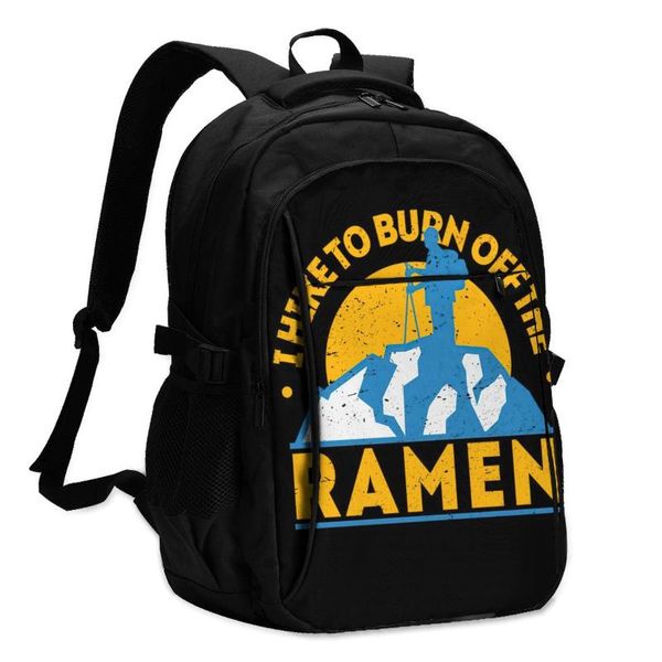 

backpack ramen noodles backpacks durable charm charging usb picnic male bags
