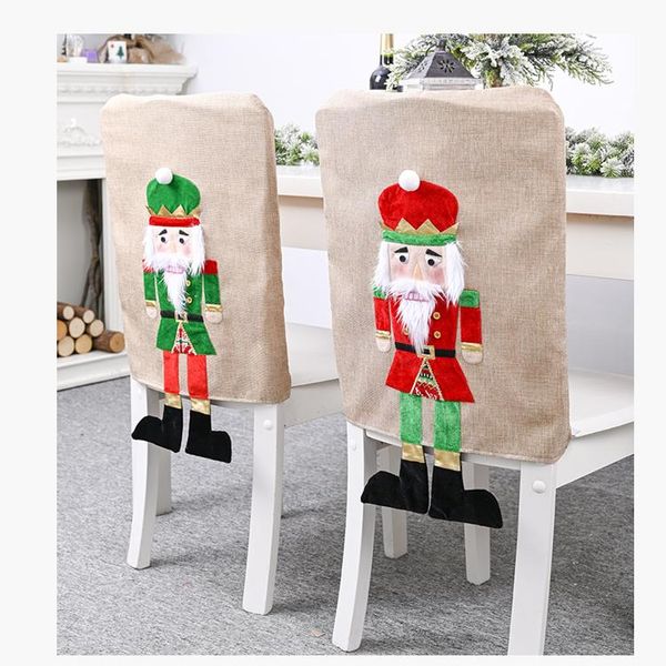 

christmas chair back cover decor fashion tree creative decoration covers