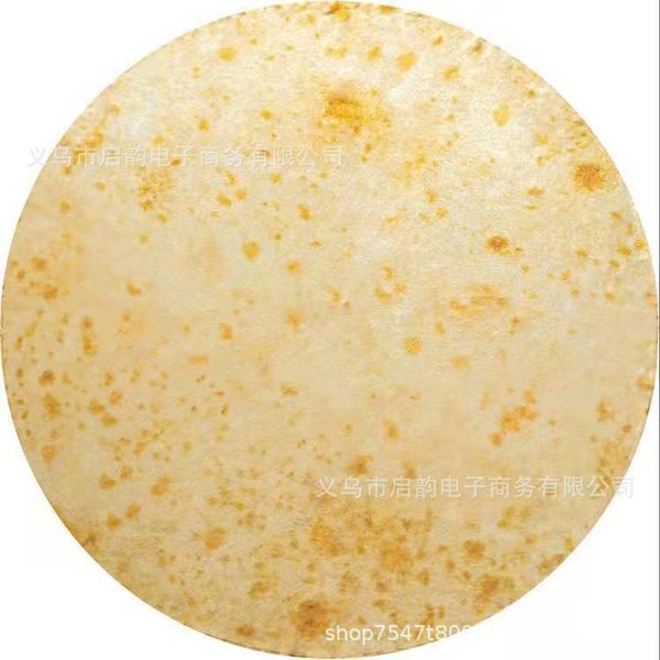 

blanket wholesale ins creative autumn and winter double-sided flannel blanket taco pancake