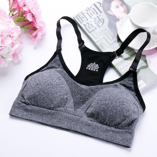 

fitness sports bra women running yoga push up sport athletic vest padded brassiere soutien gorge1, White;black