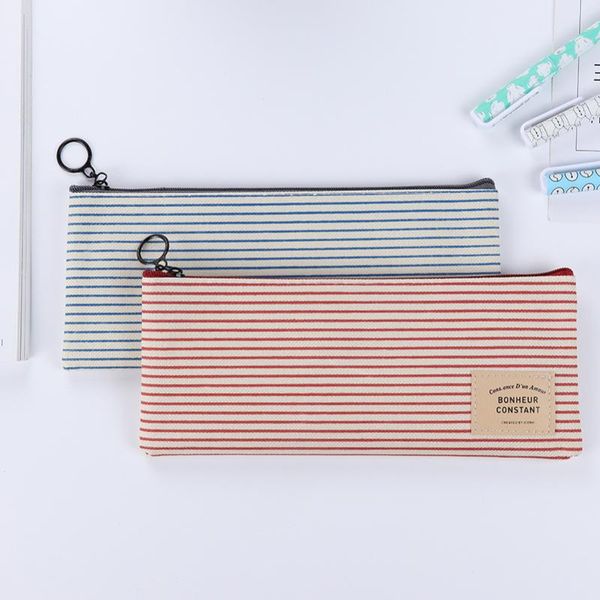 

simple vintage pencil case creative bag student stationery girl makeup bags