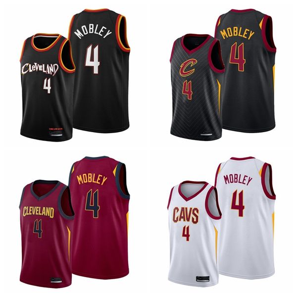 

2021 draft evan mobley 4 basketball clevelandcavaliersmen black jersey edition city, Black;red