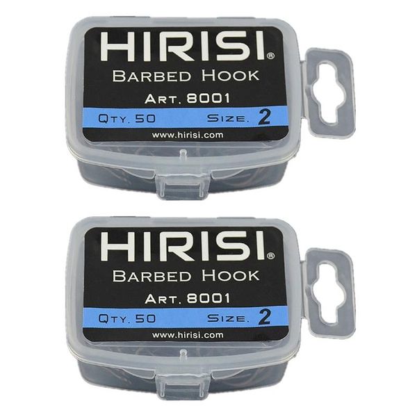 

100pcs barbed coated carp fishing hooks with eye design made by carbon steel 8001 4 & 2