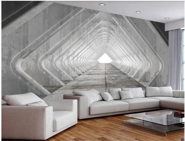 

wallpapers extended space corridor background wall modern wallpaper for living room