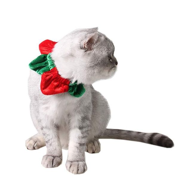 

cat collars & leads christmas pet dogs collar bibs towel scarf halloween party puppy grooming accessories comfortable and breathable simple