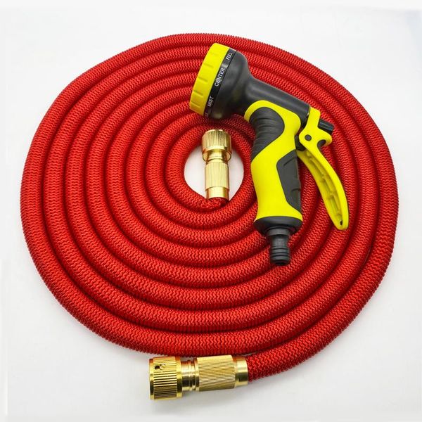 

watering equipments expandable magic garden hose flexible water extensible hoses with plastic spray gun car wash adjutable nozzle