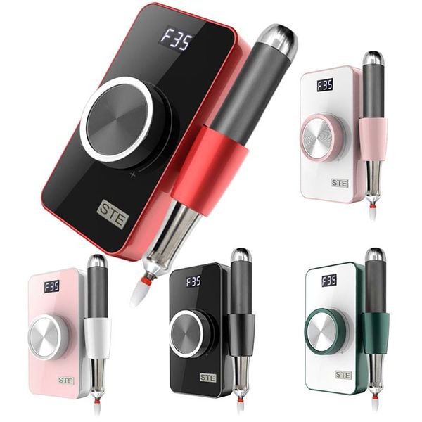 

nail drill & accessories portable machine 35000 rpm rechargeable manicure stronger tools for gel polisher