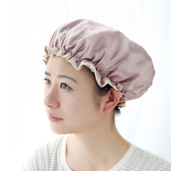 

shower caps 2021 fashion ladies long hair bath waterproof hood kitchen hat smoke cap