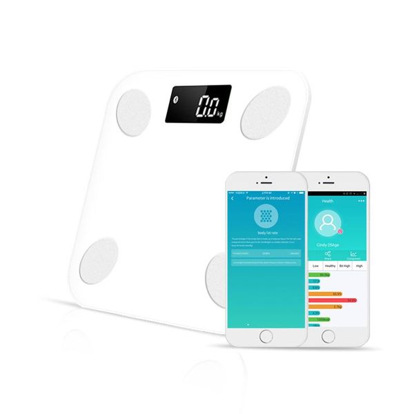 

bathroom & kitchen scales bluetooth floor body weight scale smart backlit display digital fat water muscle mass bmi