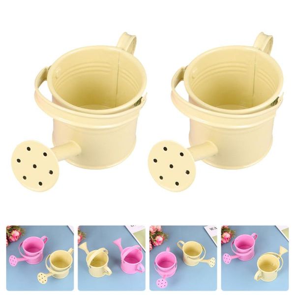 

watering equipments 2pcs gardening iron portable pots kettle for home plants