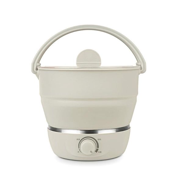 

multifunction portable electric skillet mini pot noodles rice cooker foldable camping egg steamer pan soup 110v/220v skillets