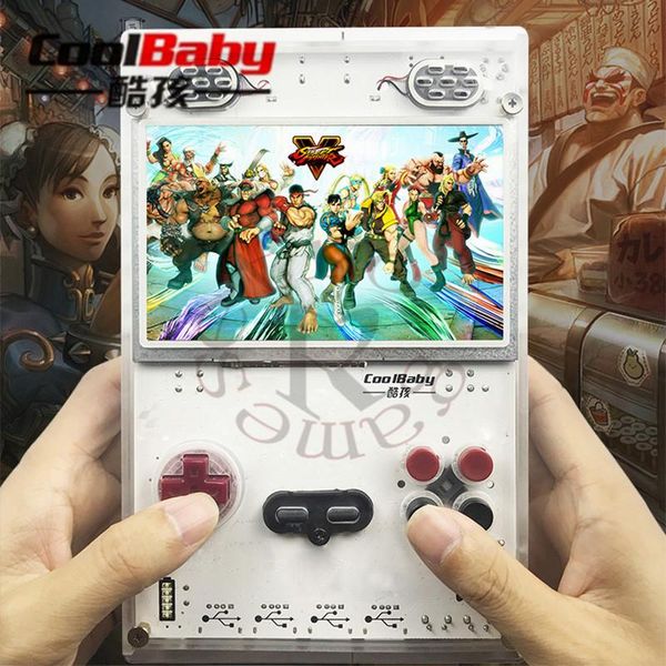 

portable game players diy 5.0 inch hd ips screen handheld player with raspberry pi compute module 3 lite console built-in over 15000 games