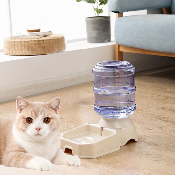 

3.8l automatic pet water dispenser large capacity self-dispensing feeder gravity waterer cat dog feeding bowl bowls & feeders