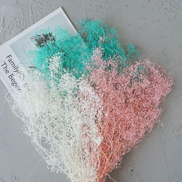 

decorative flowers & wreaths 50g real natural fresh forever dried preserved gypsophila flower, dry gypsophile flower bouquet for home decor